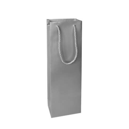Silver Kraft Bottle Wine Bag