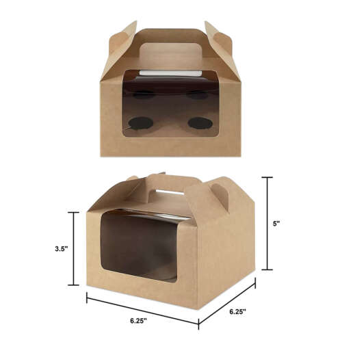 brown box with handle