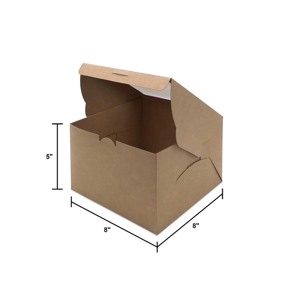 Top Window Cake Box, Food Grade Kraft (BX01) — Store Age