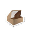 L Shaped Window Cake Box