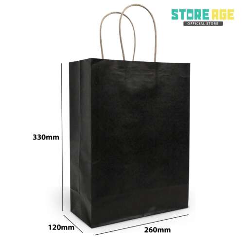 kraft paper bag black colour