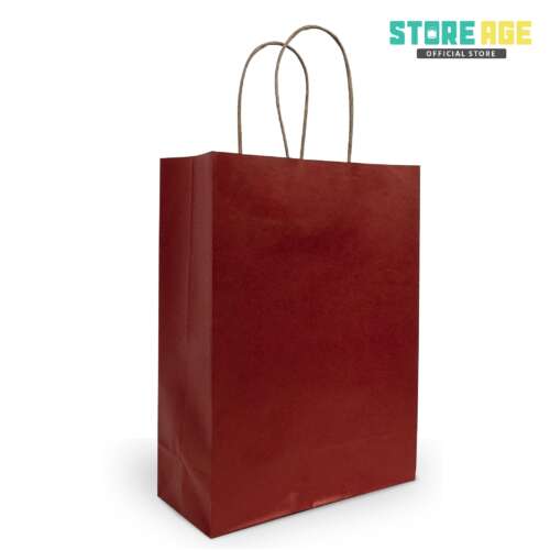 Red Kraft Paper Bag with Twisted Handle in Malaysia