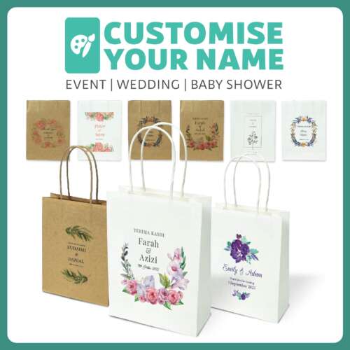 custom printing gift bag for wedding and events